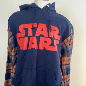 New Design Upcycled Fashion Star Wars Hooded Sweatshirt Woman Size S/M/L/XL